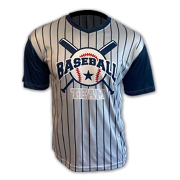 SUT101 - Personalized V-Neck Short Sleeves T-Shirt with Sublimation
