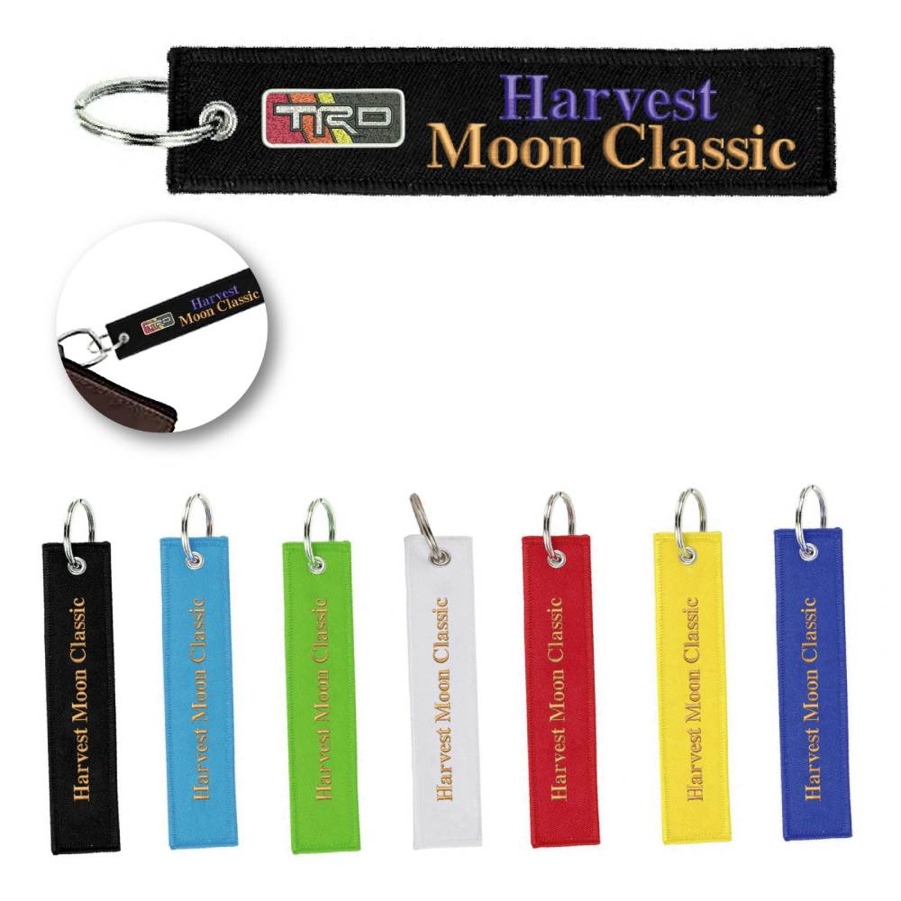 S19436 - Wholesale Custom Embroidered Keychain Tag with Logo
