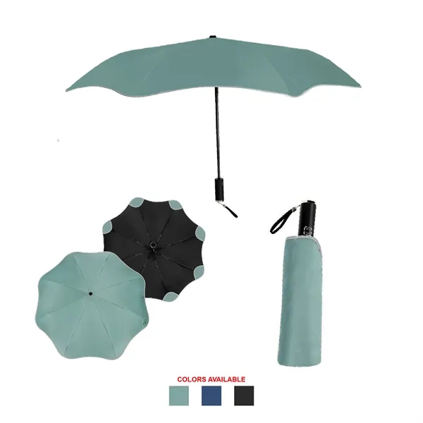 S13723 - Personalized Auto Folding Umbrella with Rounded Corners
