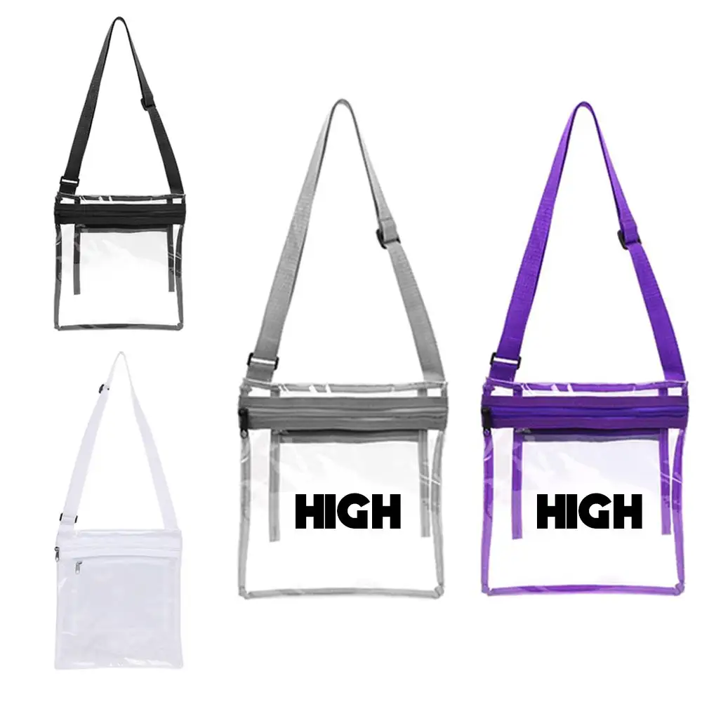 S12688 - Customizable Clear TPU Stadium Shoulder Bag 9