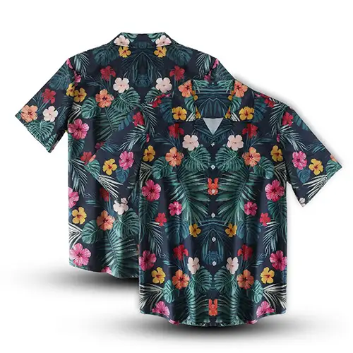S12807 - Custom Sublimated Men's Hawaiian Camp Shirt