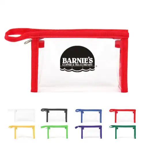 S12911 - Promotional Clear Cosmetic Bag Makeup Pouch with Zipper