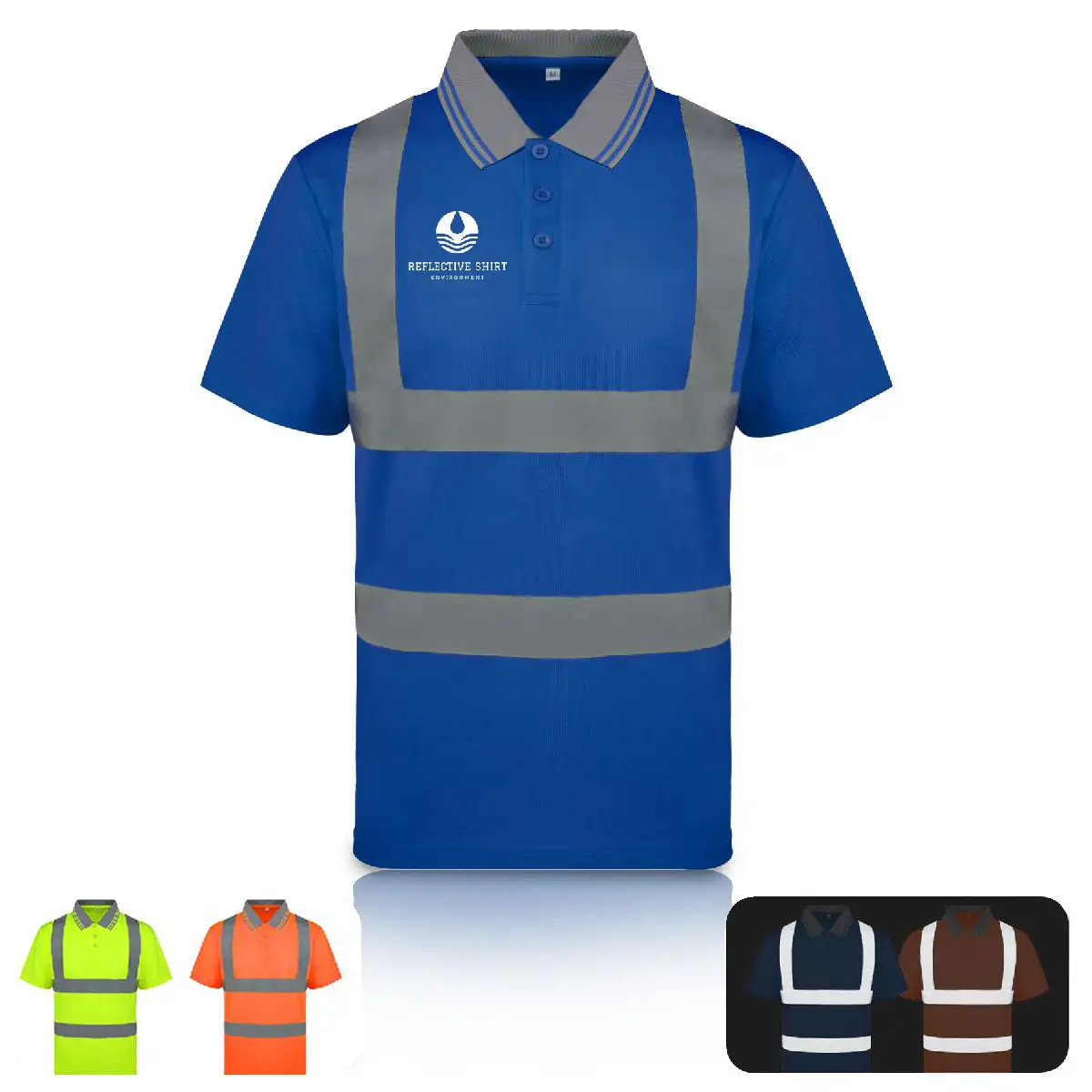 S13151 - Custom ANSI 107 Class 2 Hi-Vis Safety Polo, Reflective Vest for Visibility