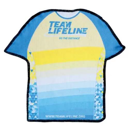SBT148 - Jersey Shaped Sublimated Micro Fiber Rally Towel