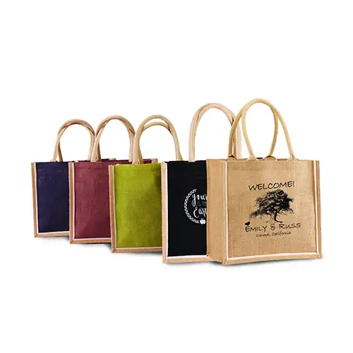 SJ9119 - Customizable Jute Shopping Bags with Sturdy Webbed Handles