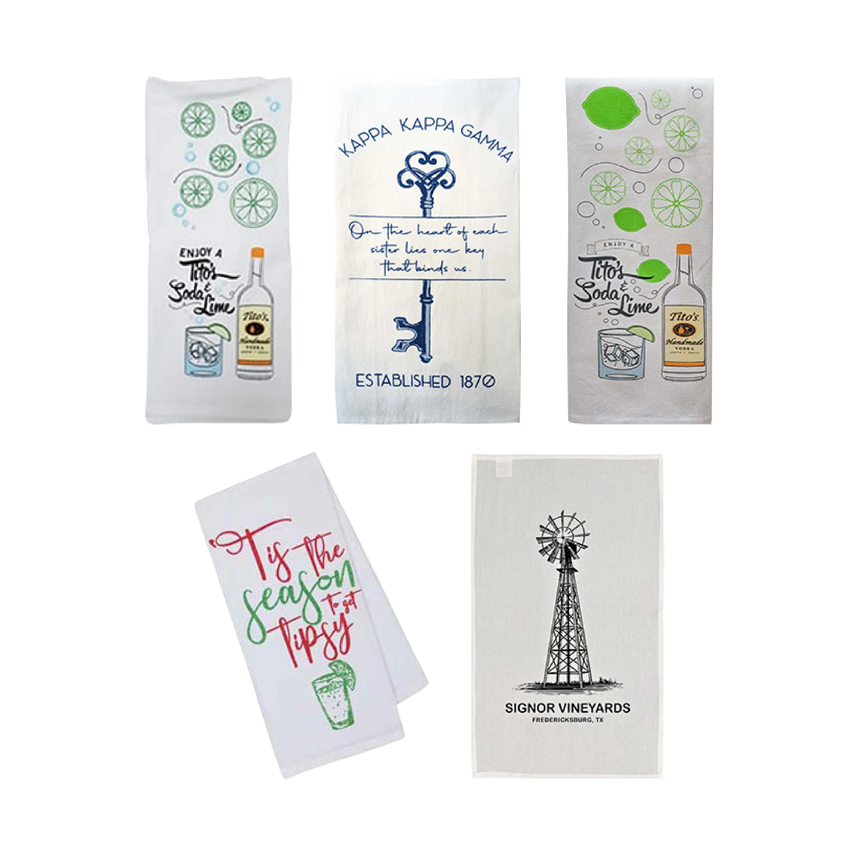 TT1726 - Printed Cotton Tea Towel - Promotional Kitchen Towel