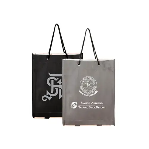 SST83 - Customizable Non-Woven Newspaper Bags with Handles