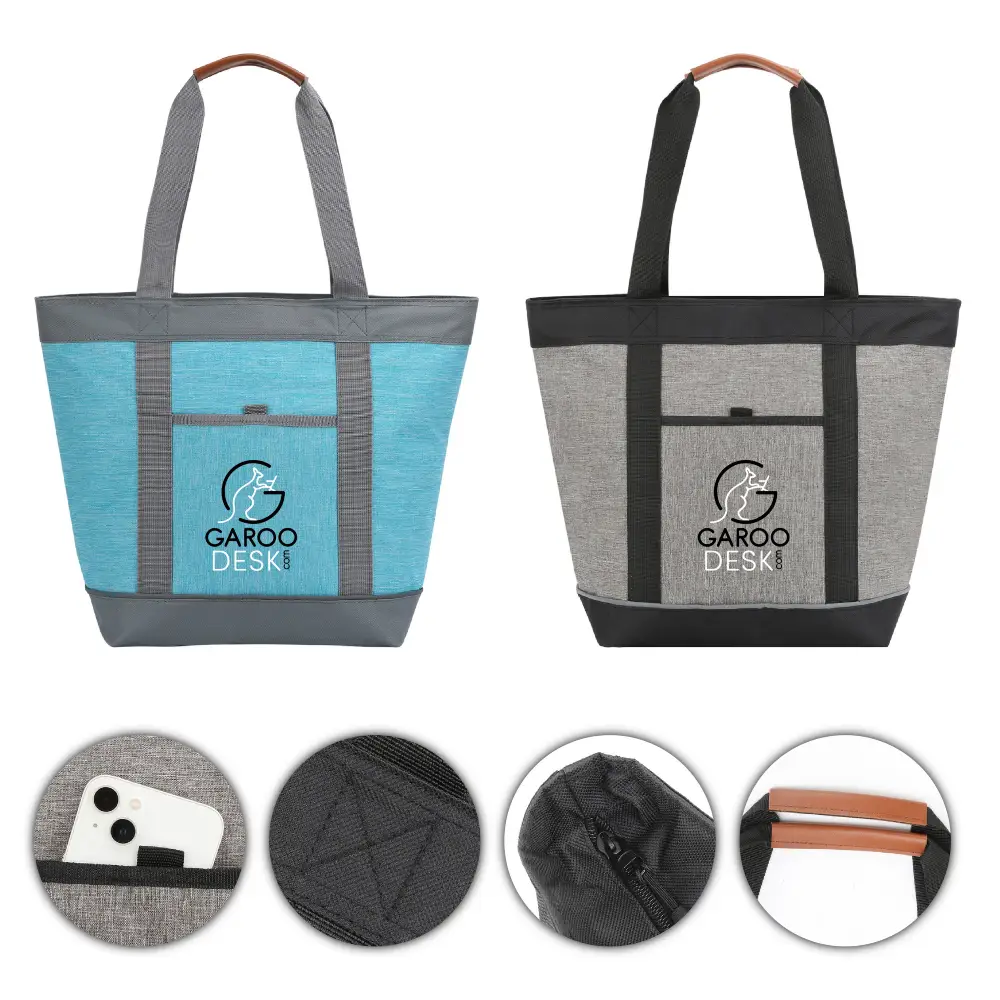 S12174 - Wholesale Heathered 28 Can Insulated Cooler Bag