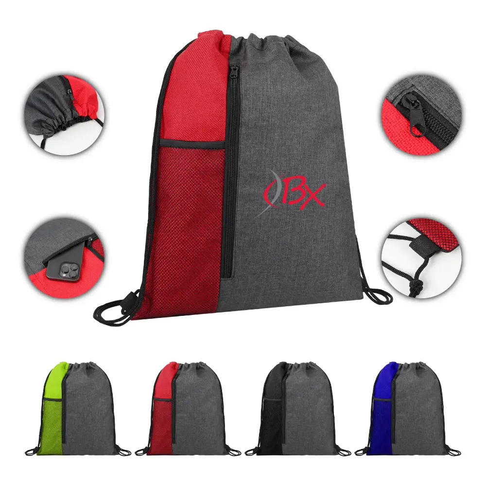  S12211 - Wholesale Drawstring Backpack with Mesh Pocket