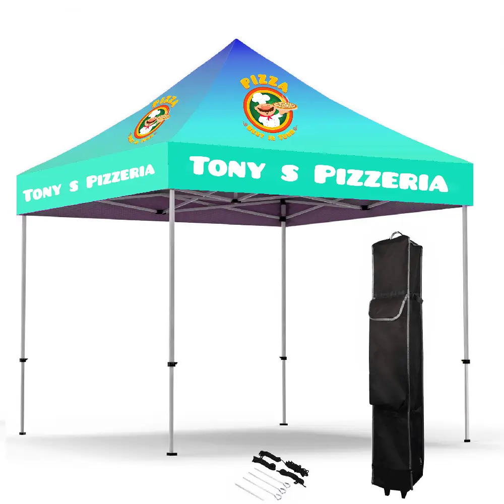 S12312 - Personalized Canopy with 10' x 10' Hex Aluminum Frame for Advertisement
