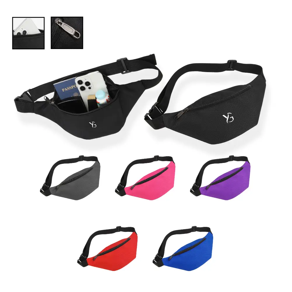 S12366 - Promotional Waist Fanny Pack with Strap & Buckle