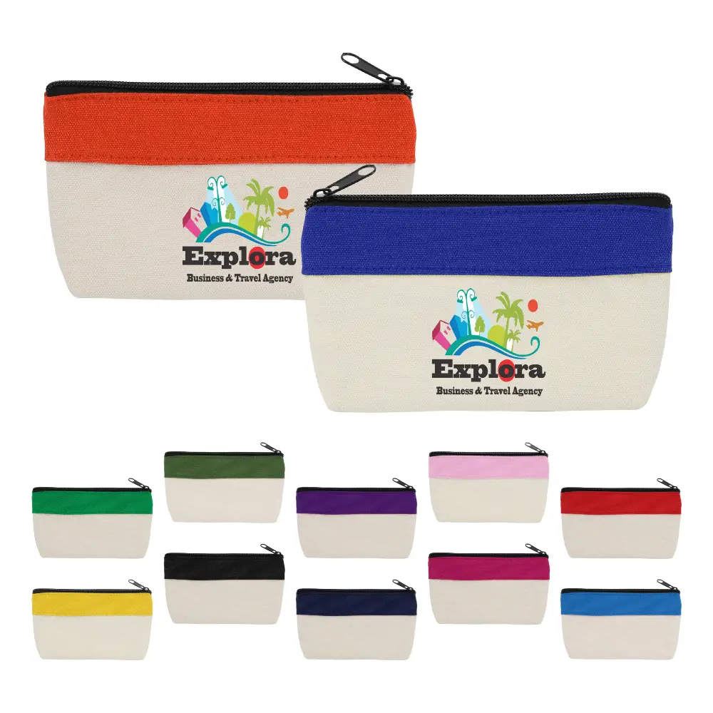 S12429 - Premium Cotton Canvas Tool Bag with Zipper Pouch