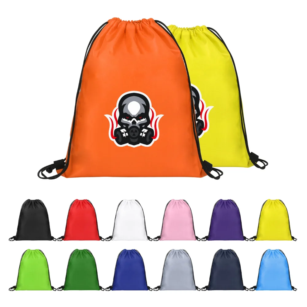  S12735 - Budget Printed Drawstring Backpack 14