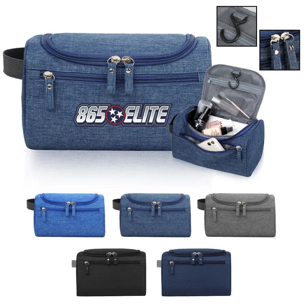 S12878 - Large Promotional Hanging Toiletry Bag for Travelling