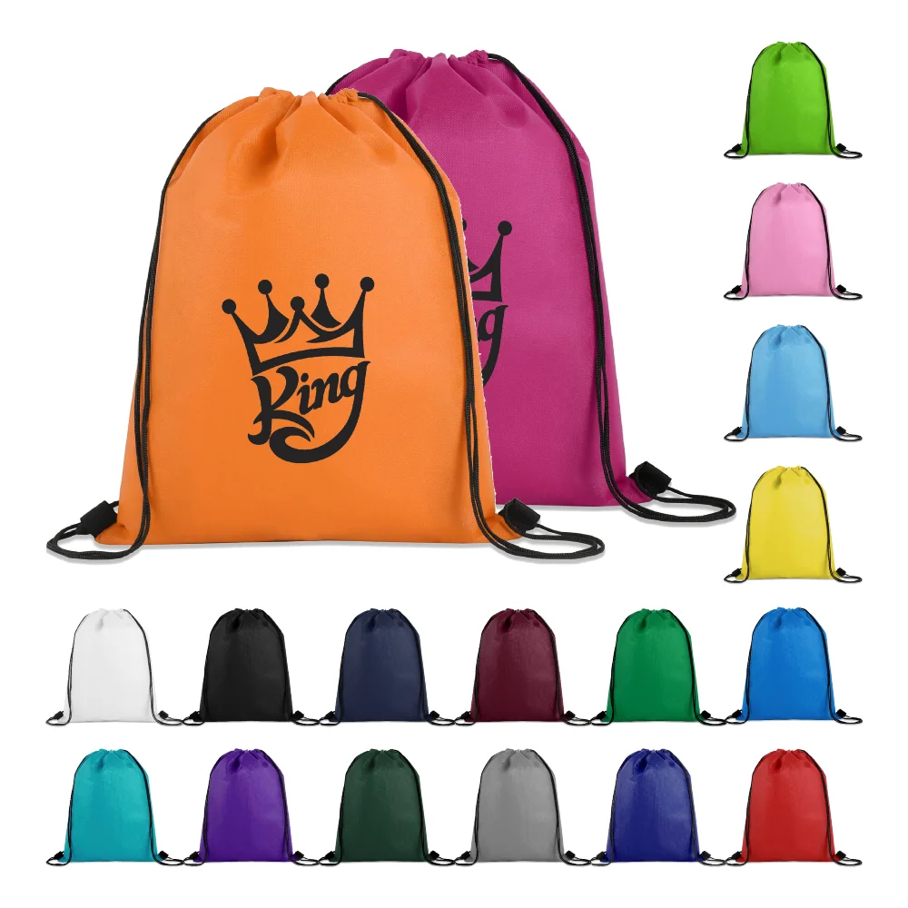 S12934 - Promo Drawstring Non-Woven Cinch Backpack