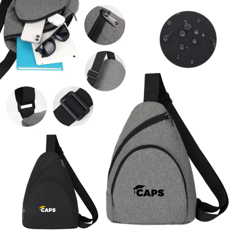 S12956 - Lightweight Water-Resistant Sling Crossbody Backpack