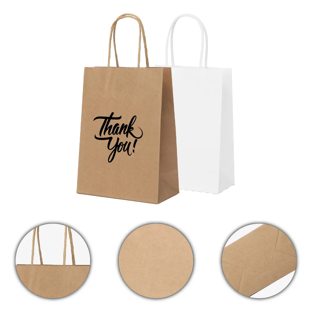 S13027-S - Wholesale Kraft Paper Natural Shopper Tote Bag (6'' x 3'' x 8'')