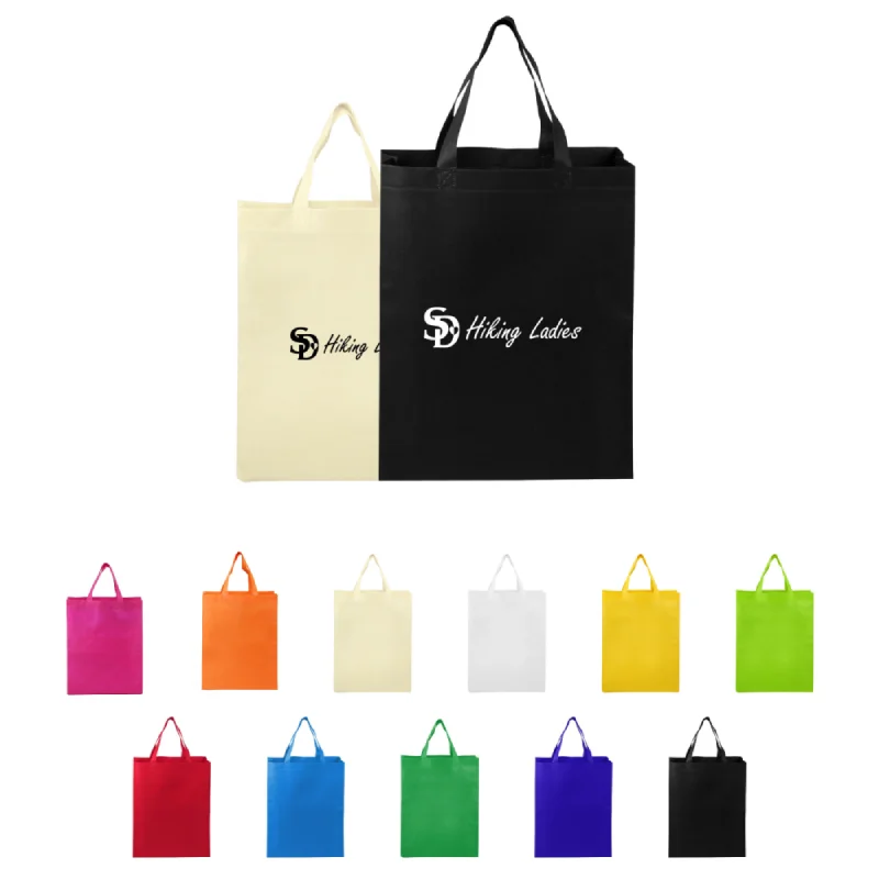 S13116 - Custom Printed Non-Woven Heat-Sealed Shopping Tote (12''x15''x4'')