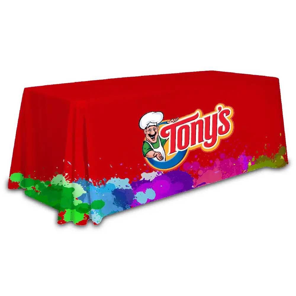 S14005 - Fully Customized Table Throw for Business Events
