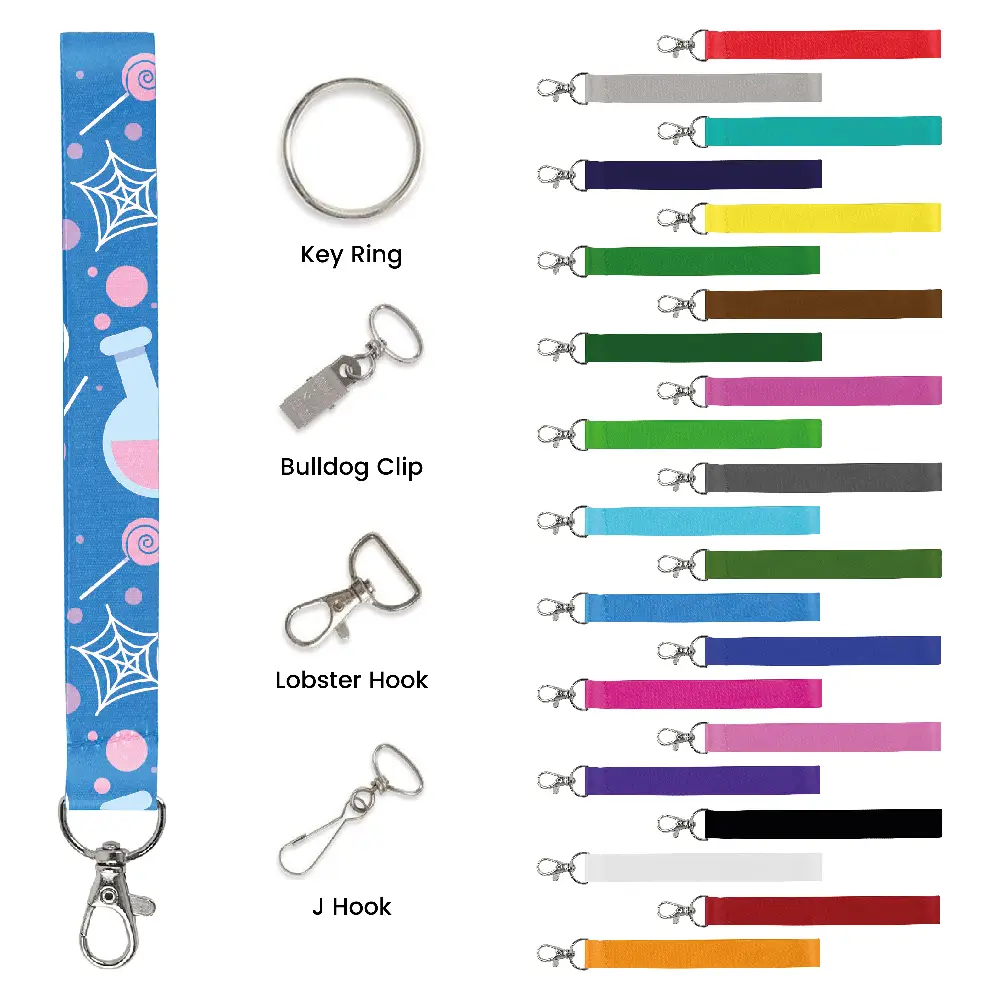 
S14985 - Stylish Sublimated Wrist Keychain Lanyard in Bulk