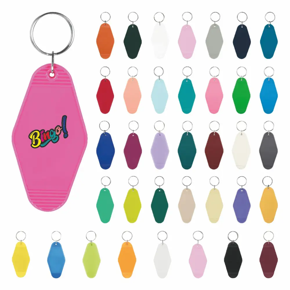 S17337 - Personalized Quaint Motel Keychain | S18337 Full Color

