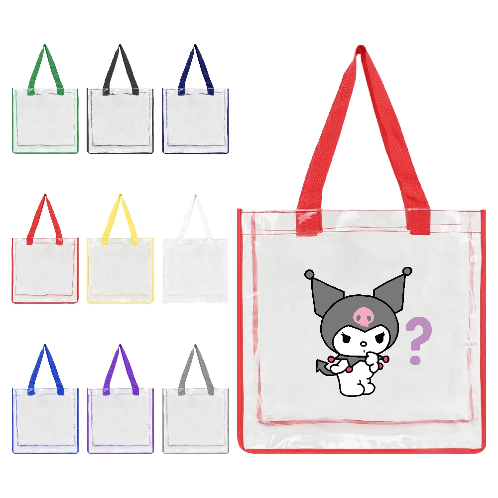 Clear stadium tote bag