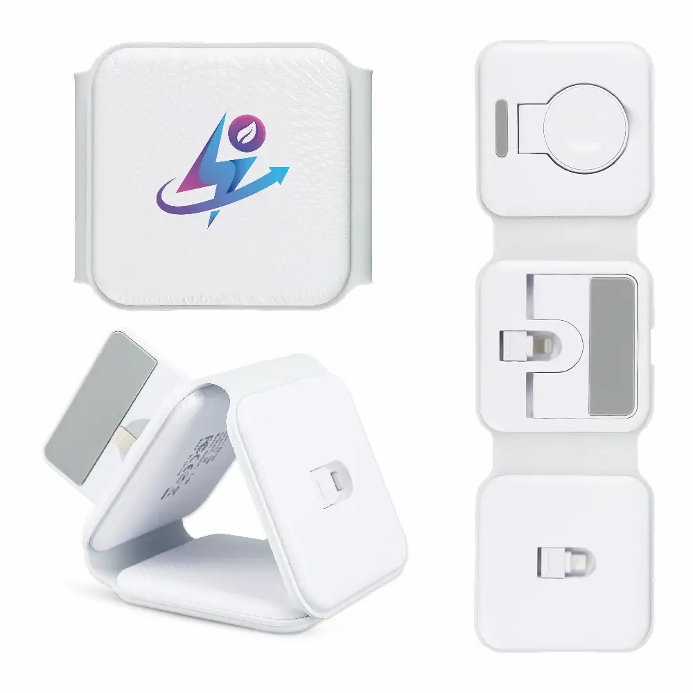  S18332 - Customized 3 in 1 5W Foldable Travel Charging Dock