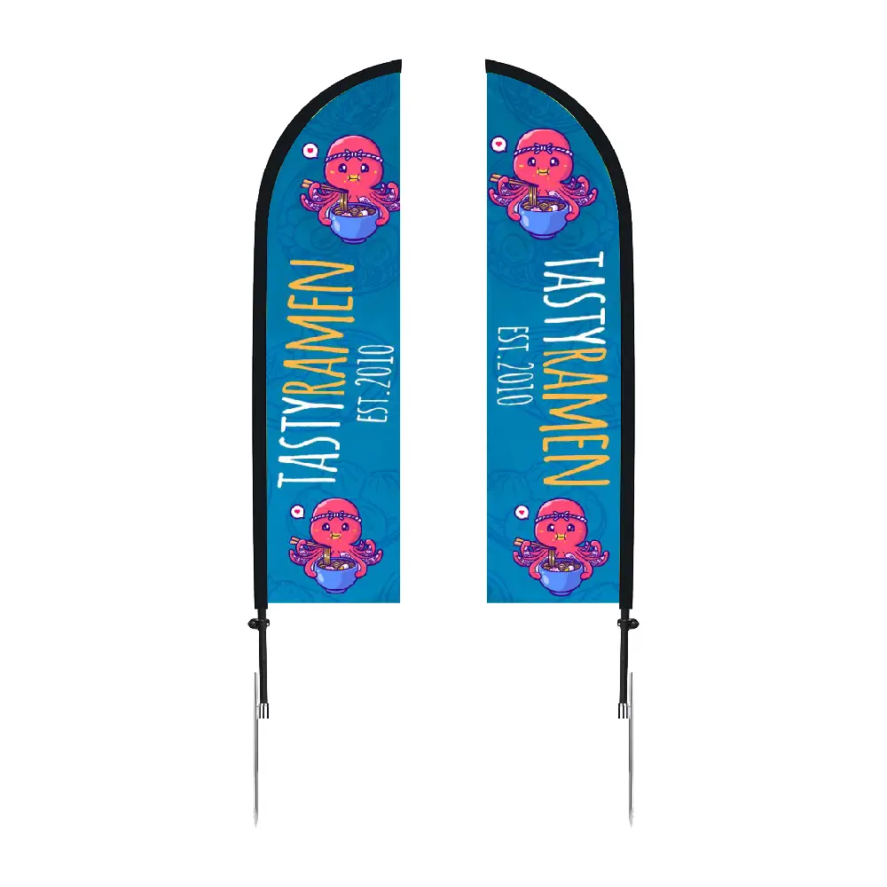 S18408 - Wholesale Feather Flag Kit for Business Promotion with Spike Base
