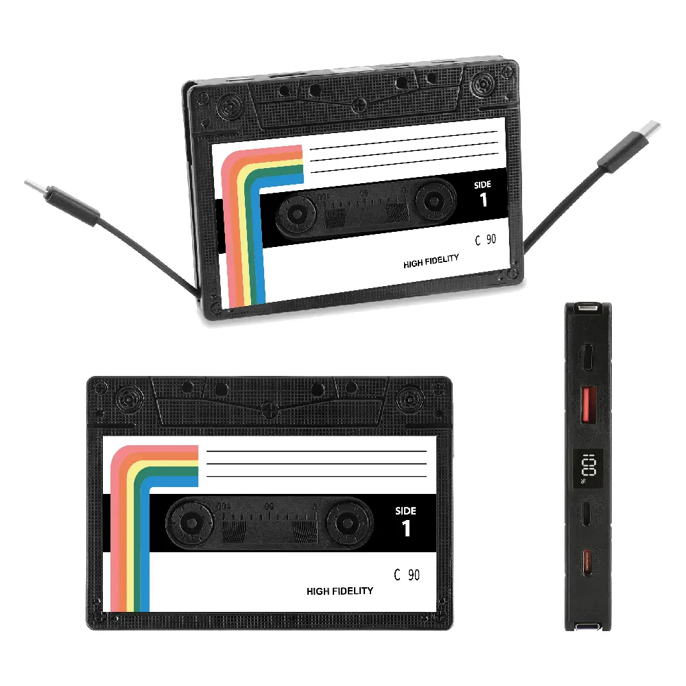 S18717 - Promotional Retro Cassette 10000mAh 20W PD Power Bank
