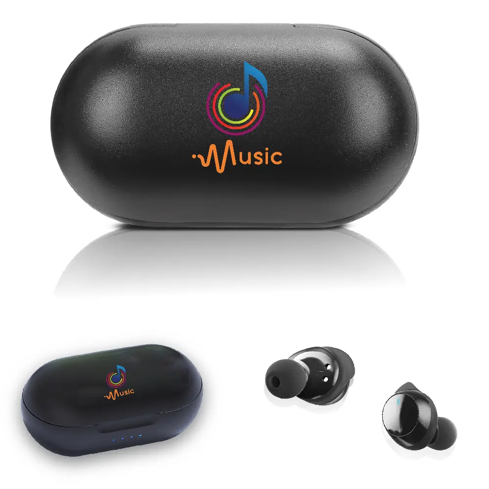 S18998 - Watertight Hi-Fi Sound Wireless Earbuds with Customization
