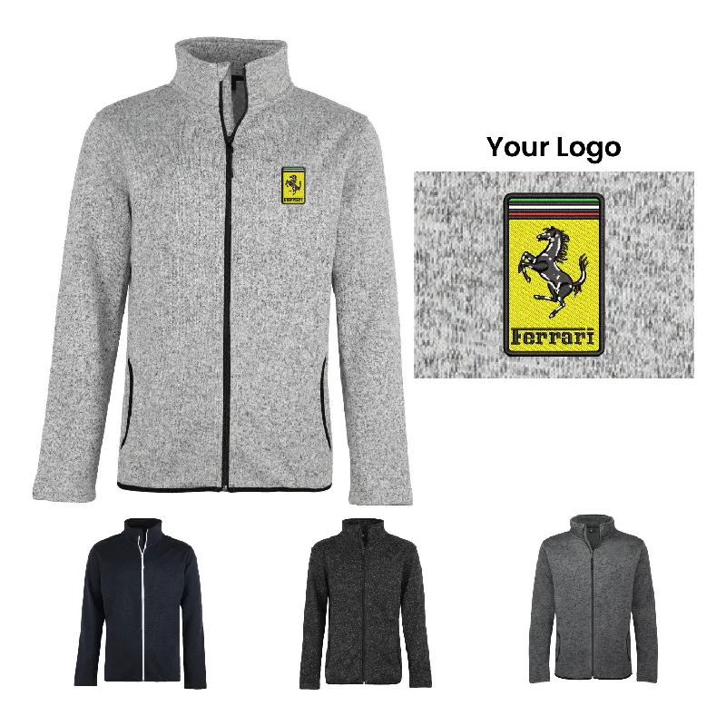 S19112 - Custom Men's And Women Full-Zip Sweater Fleece Jacket
