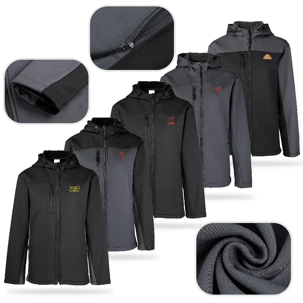 S19727 - Customized Women's Core Soft Shell Three Panel Hooded Jacket