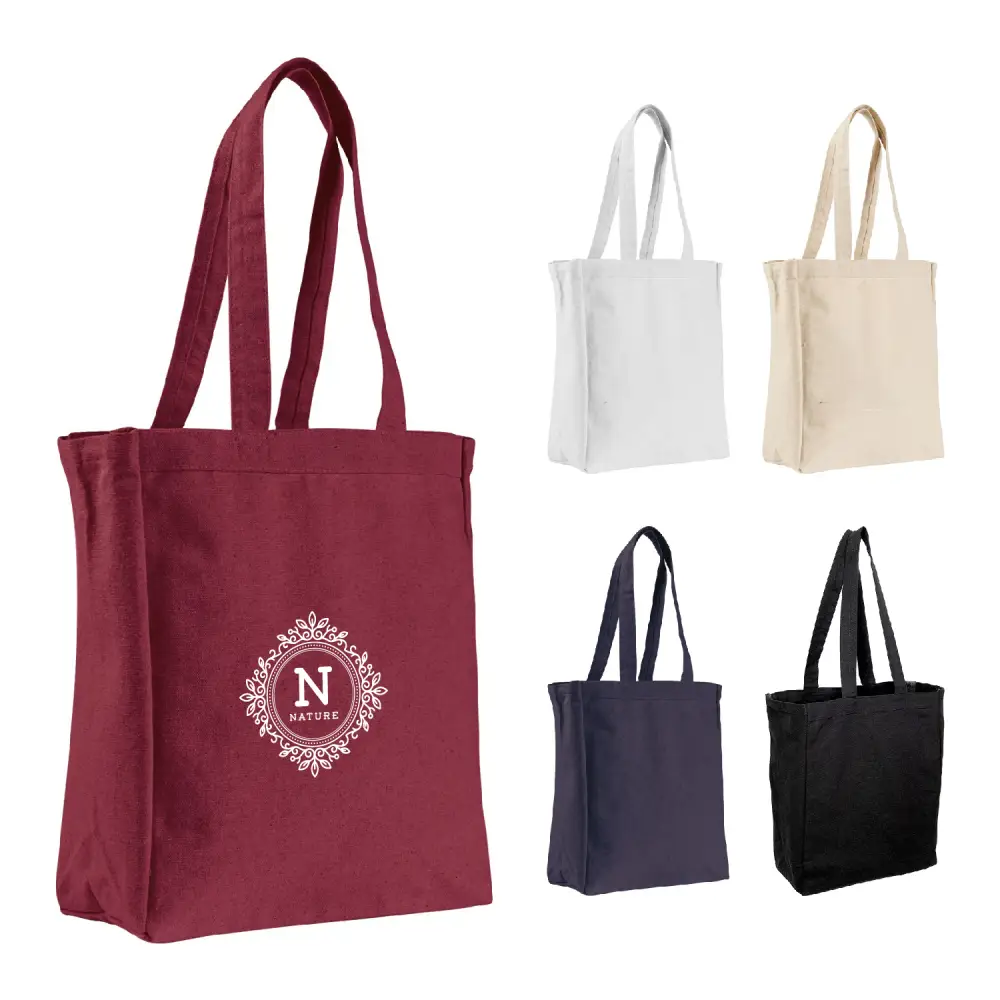 SST11 - Custom Promotional Canvas Book Tote Bag in Bulk