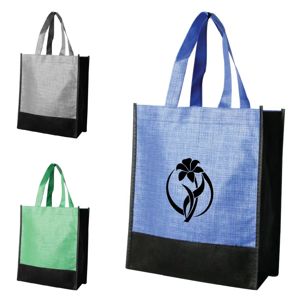 SST164 - Custom Printed Non-Woven Heather Tote Bag