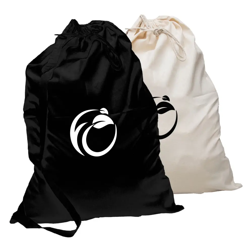 SST2434 - Personalized Canvas Laundry Bag with Print Logo