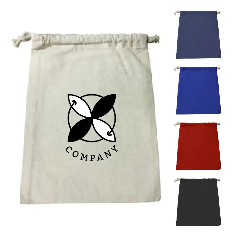 SST8010 - Personalized Reusable Cotton Drawstring Pouch