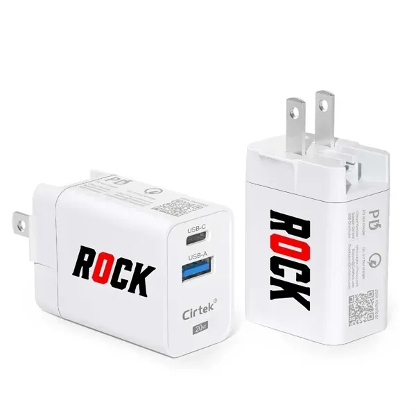 S18469 - Buy 20W PD Foldable Fast Charger & Customized With Your Logo
