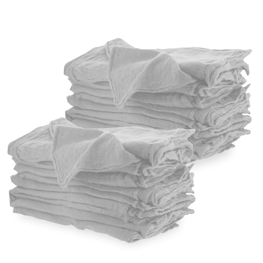 ST1625 - White - Blank - 16 X 25 - Shop Towels for Agriculture | Towels For Equipment Cleaning