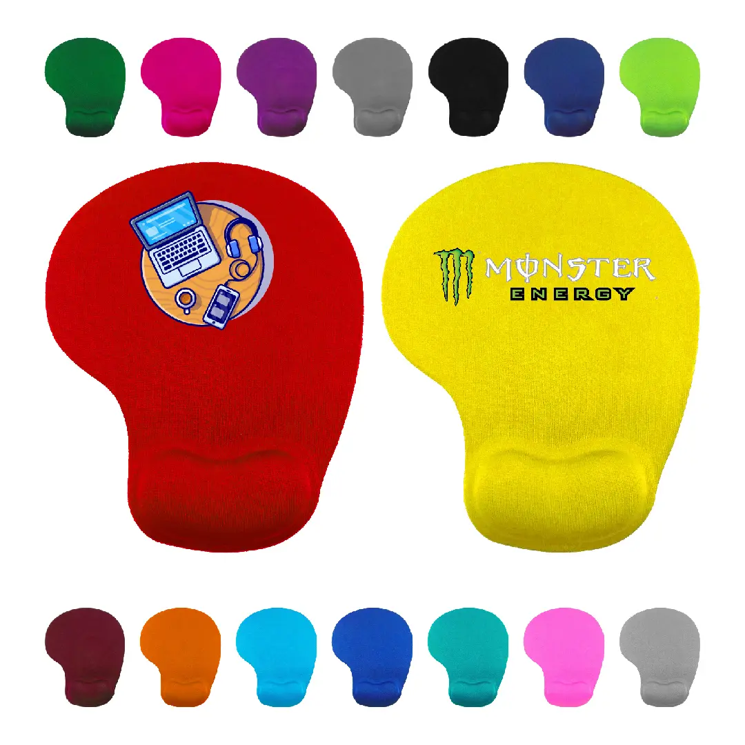 S18206 - Custom Printed Mouse Pads With Wrist Rest Support