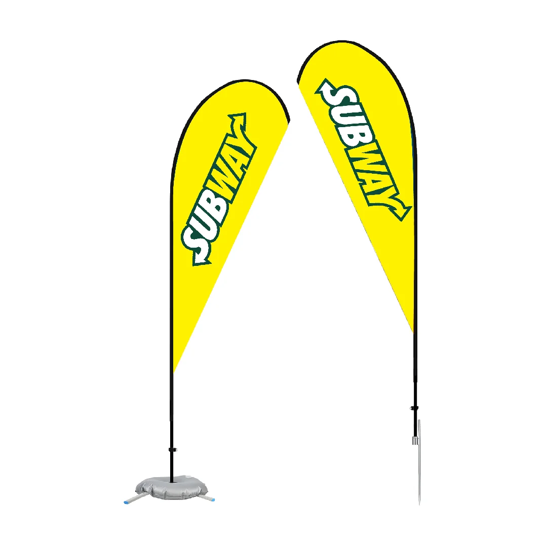 S18758 - Design Your Customized Teardrop Flags Kits With Base Choice
