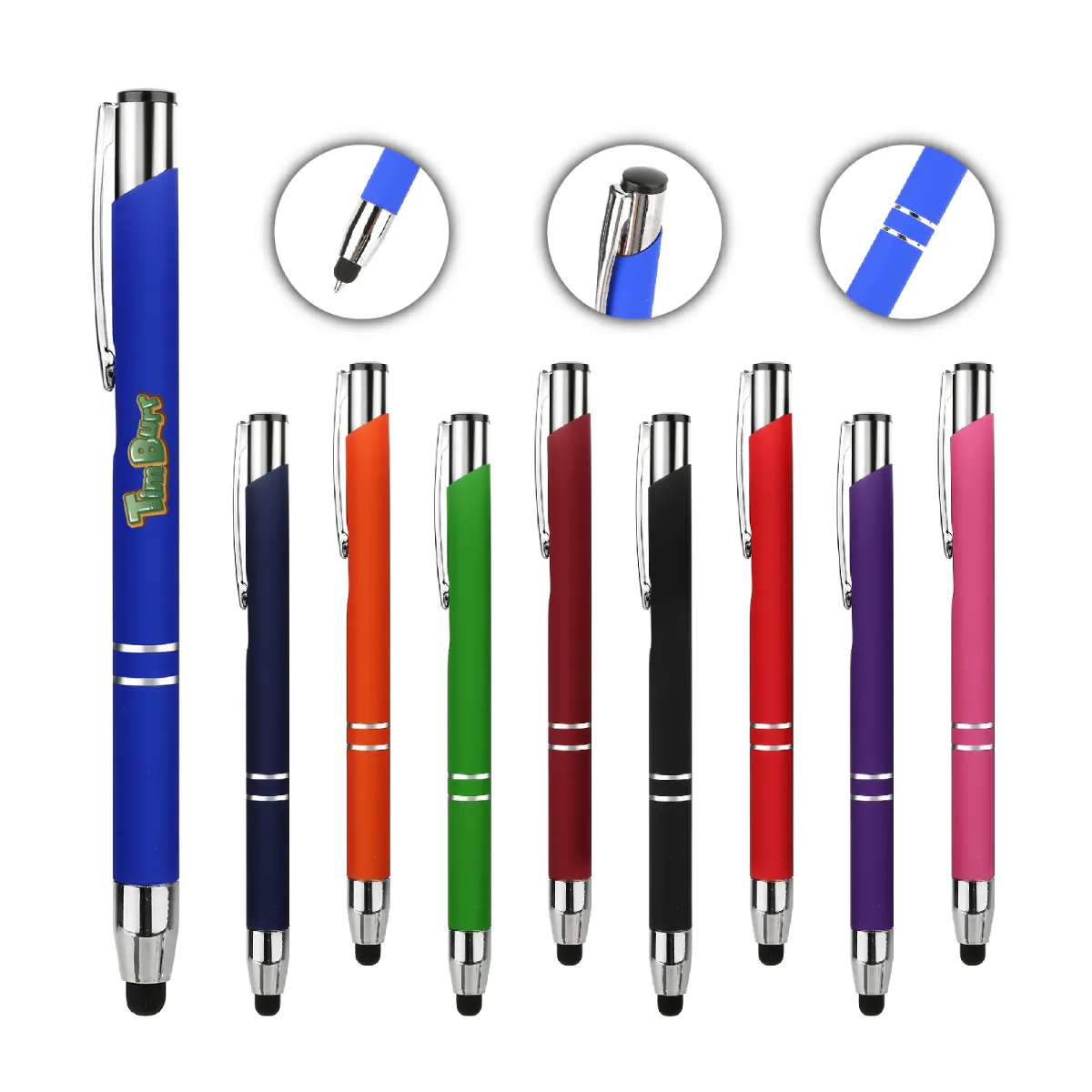 S18802 - Personalized Metal Pen with Aluminum Barrel For You | S17802 Laser Engraved