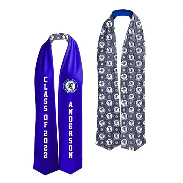 SGT74 - Custom Graduation Stole - Personalized Polyester Stole for Graduates