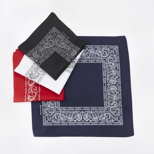 SB5300 - Printed Open Center Paisley Polyester Bandana, Premium Quality Bandanas